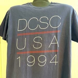 DC Shoes Mens 1994 Blue Skater T-shirt Size XL